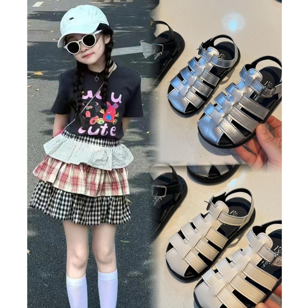 泡妈童装  2025夏季儿童男童女童凉鞋休闲运动鞋25180