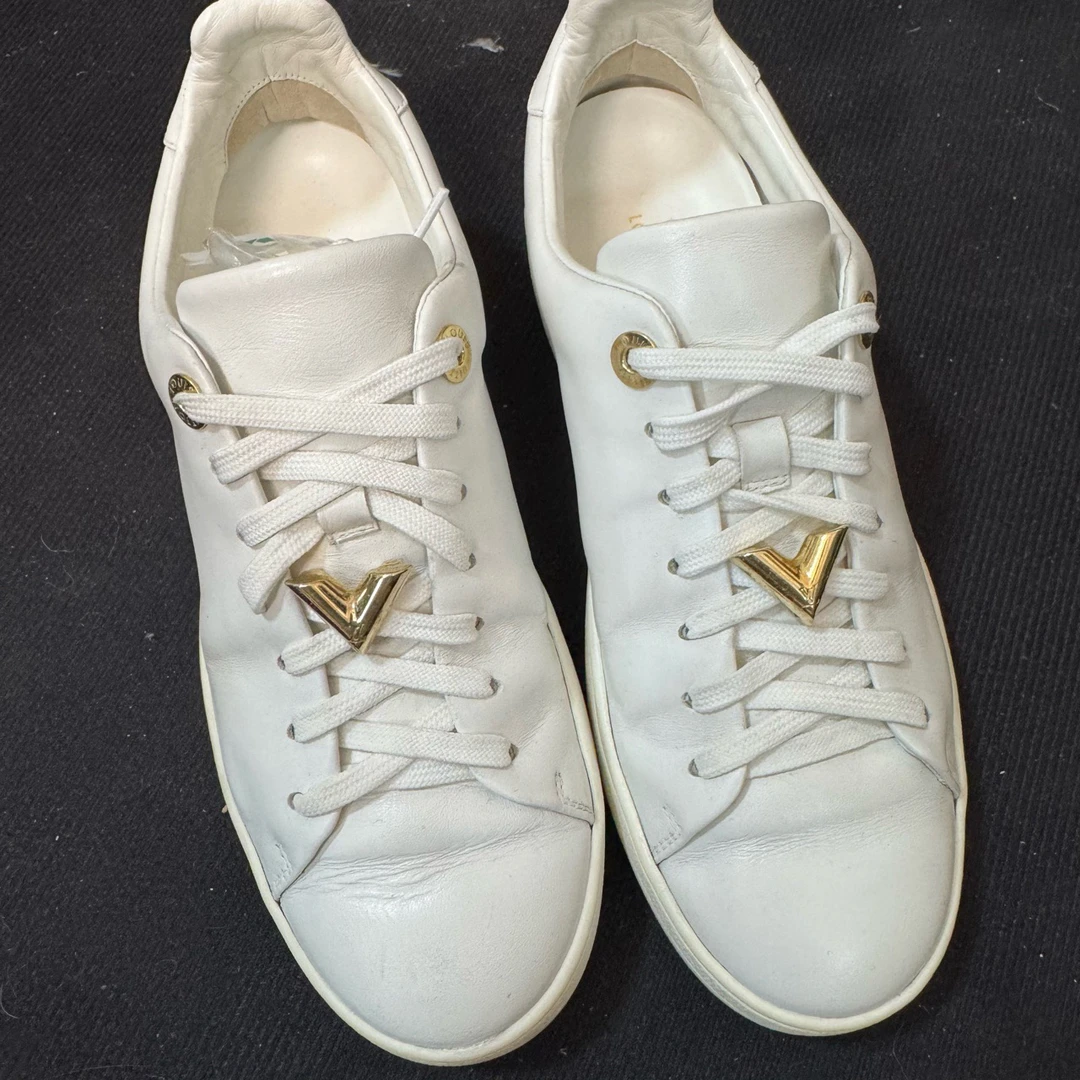 95新 LouisVuitton/路易威登 白色板鞋 经典款/35.5码/ysc0197