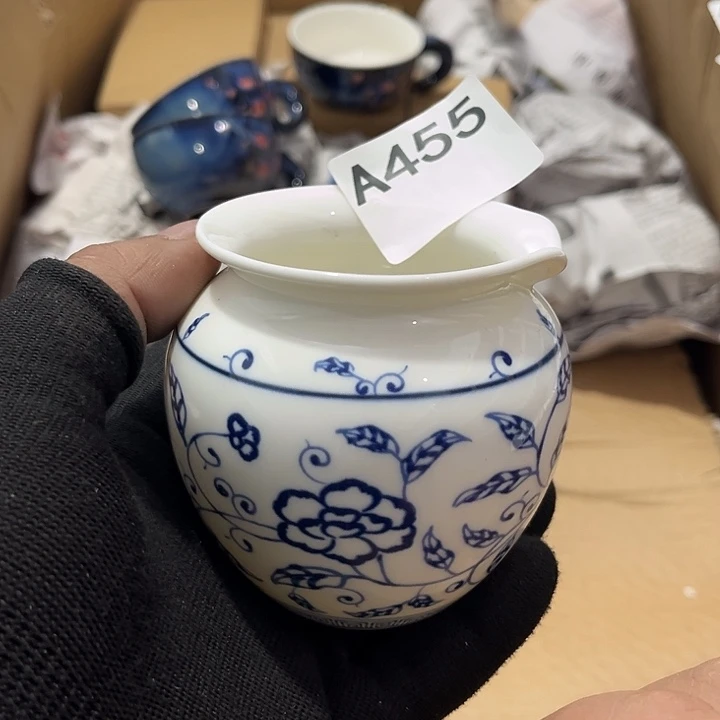 瓷片茶摆件工艺品摆件666