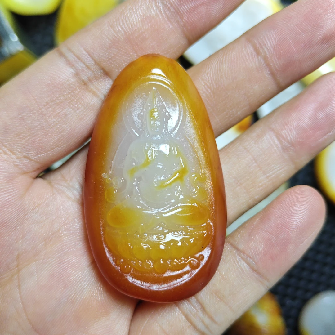 手工雕刻精工巧雕观音