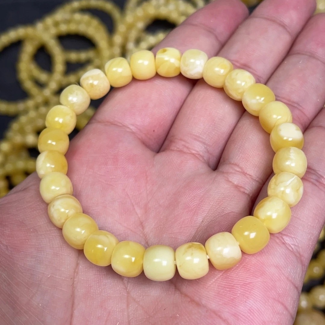 蜜蜡未镶嵌裸石蜜蜡手串8.3mm