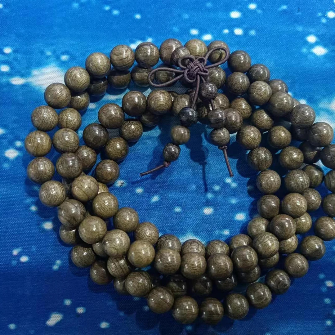 9号 乌金金丝楠0.8cm长串(不含礼盒)