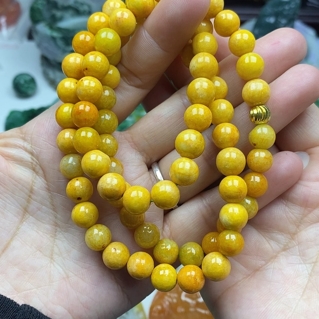 颈饰未镶嵌翡翠长项链