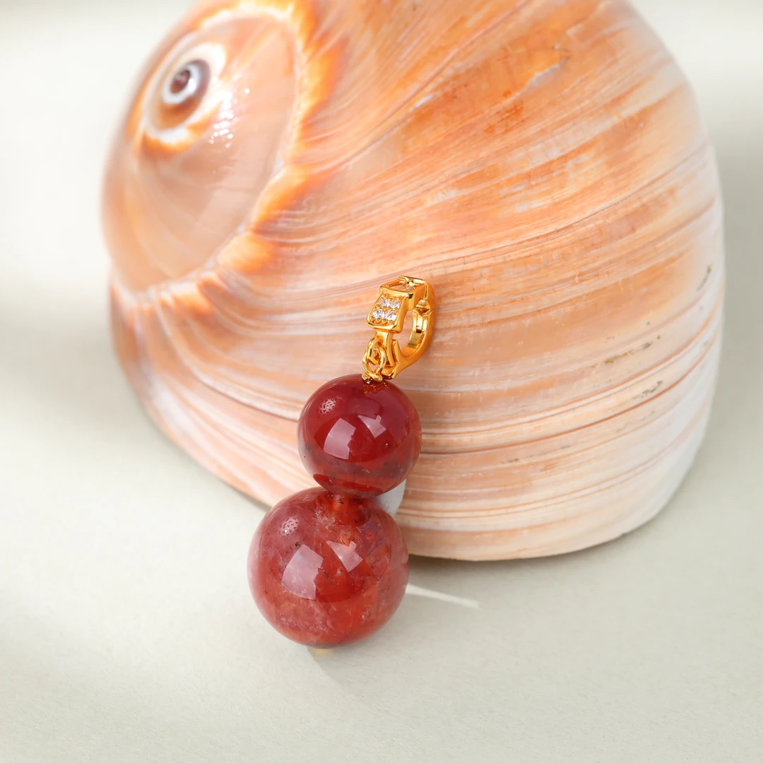 【央博玉】925银红极光水晶吊坠-YB93820390-多样性发一|BSJ5