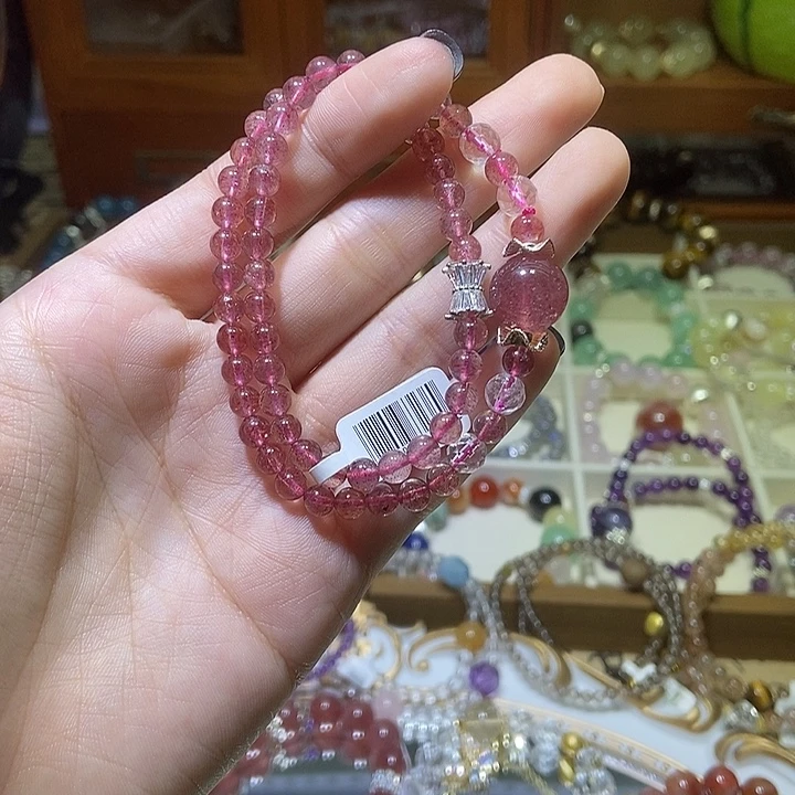 水晶手镯合金手串
