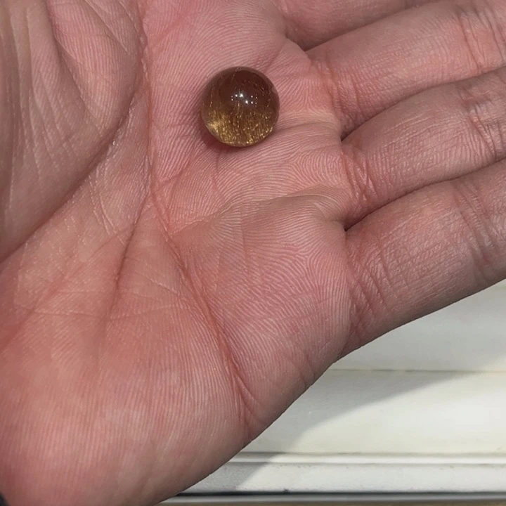 水晶发晶单珠未镶嵌汝****?