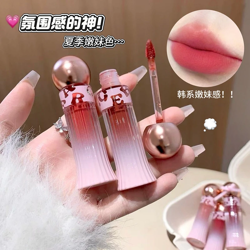 Gege bear轻盈绒感唇泥 哑光丝绒韩系学生显上色不易掉色素颜唇釉