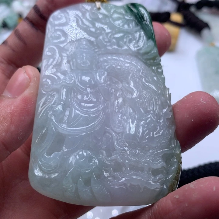 颈饰未镶嵌翡翠保真天然a货翡翠