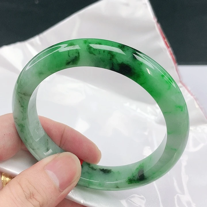 翡翠未镶嵌手镯圈59。17021