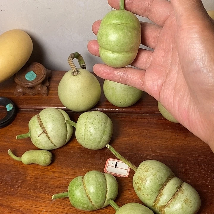 啾***作青皮面包葫芦手把件