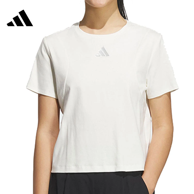 【法雅体育】adidas阿迪达斯夏季女子运动休闲短袖T恤JM8819