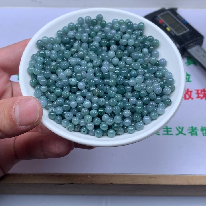翡翠散珠翡翠100颗20块卡4.8