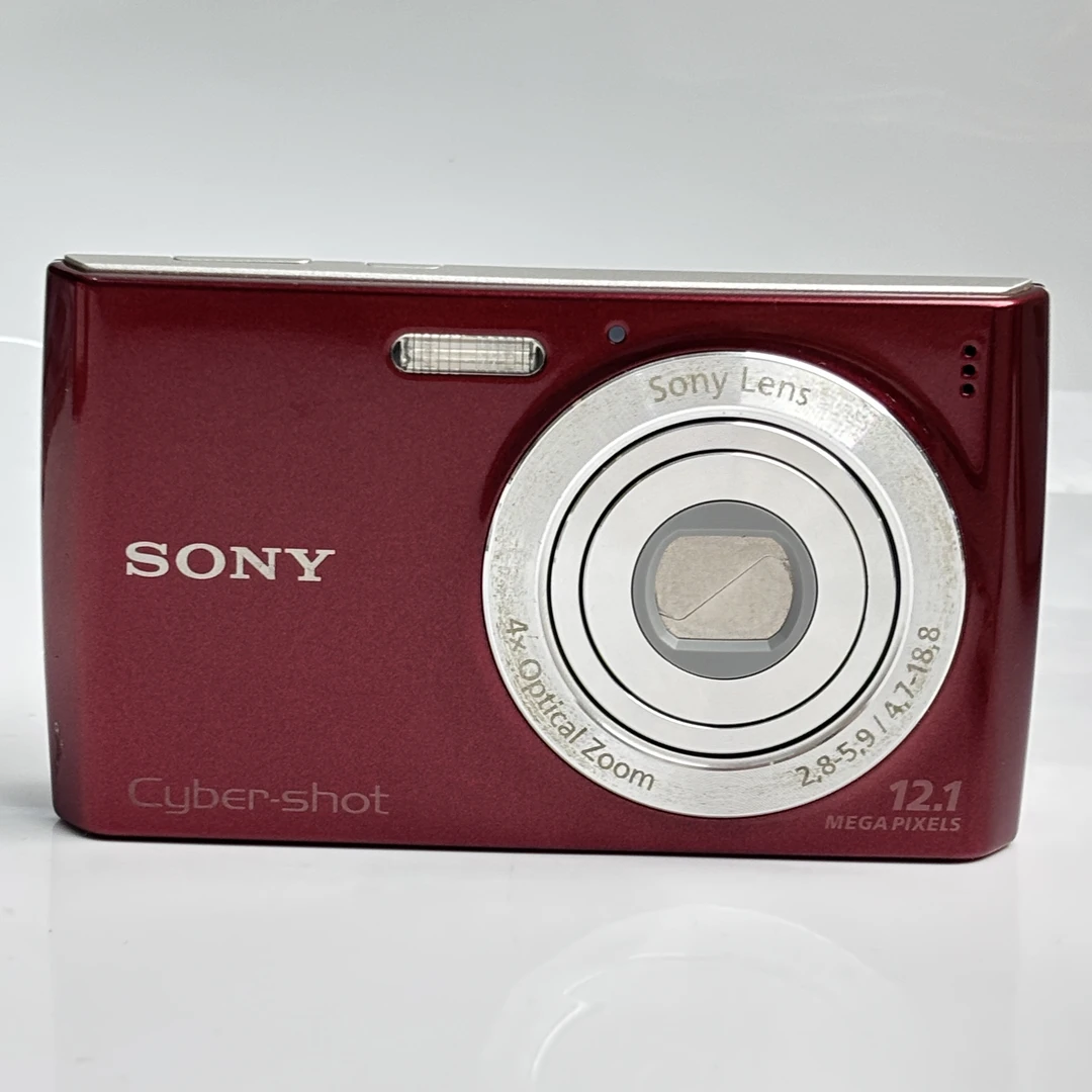 95新 Sony/索尼 w510酒红色1210万像素4倍变焦爆款冷白皮ccd