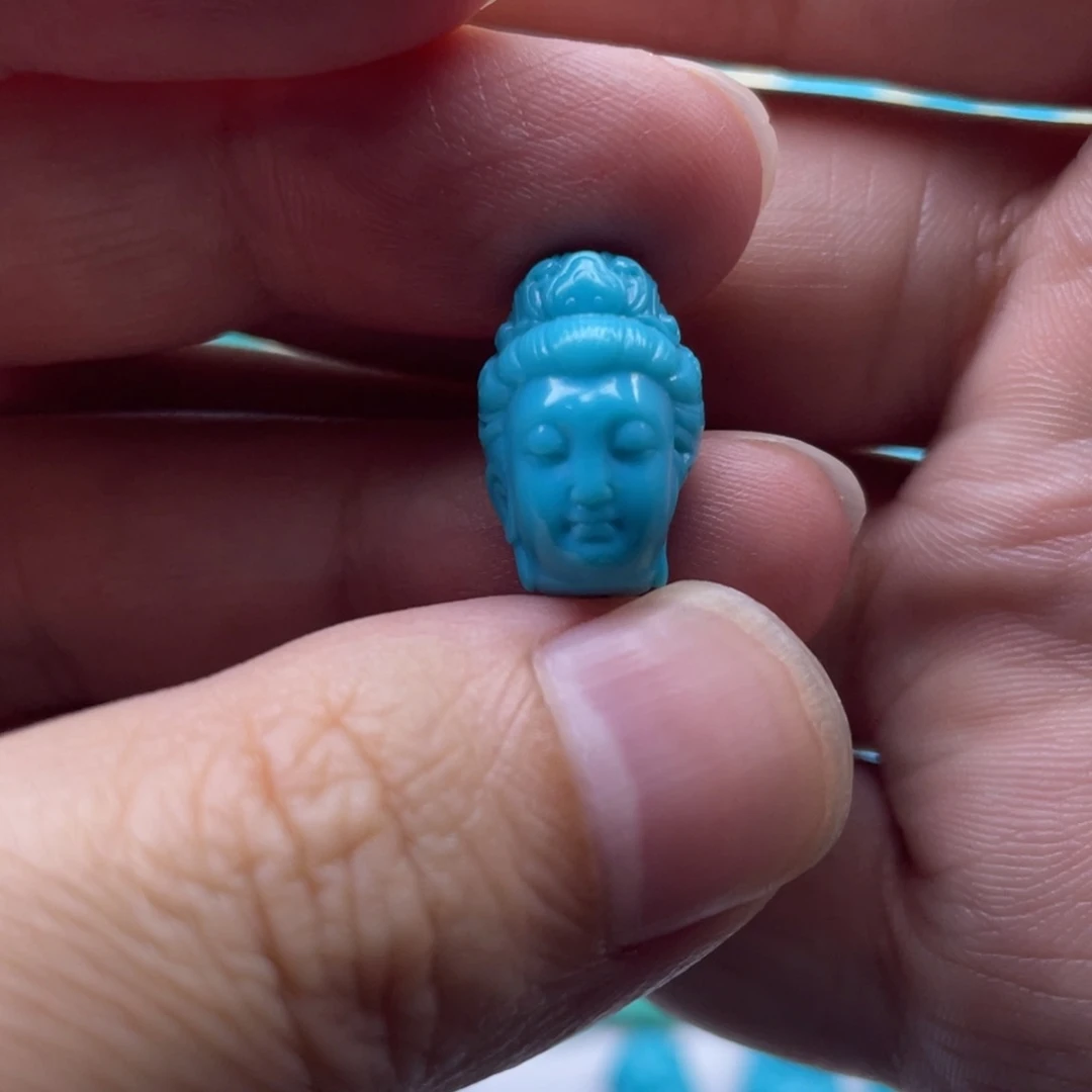 未镶嵌绿松石珠宝奇石卡17-11-10