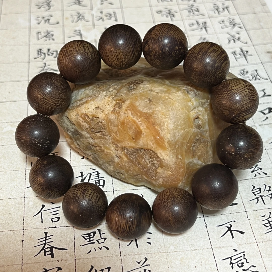 Z-338【菩萨棋手串】沉香单圈18mm、52g