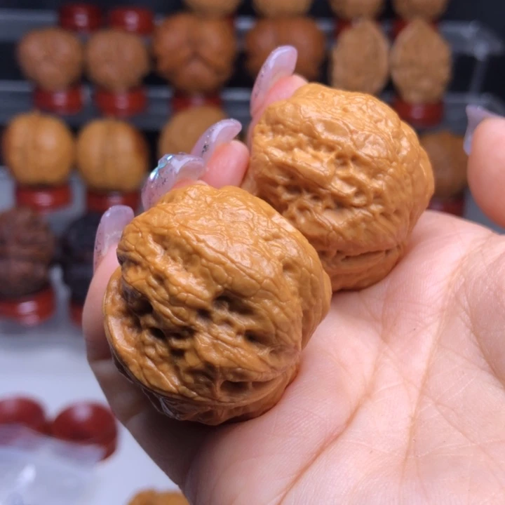 文玩核桃把件11玉龙小金蟾