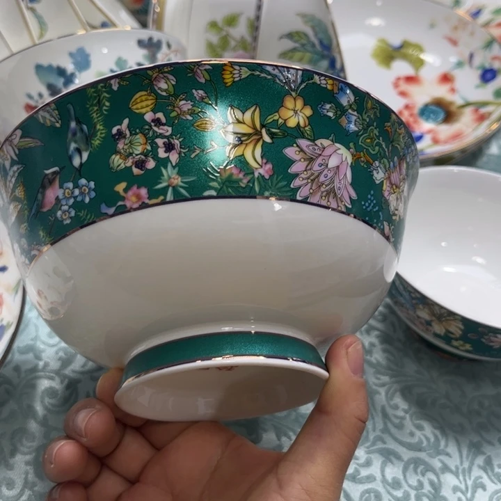 骨瓷仙踪六寸面碗两个