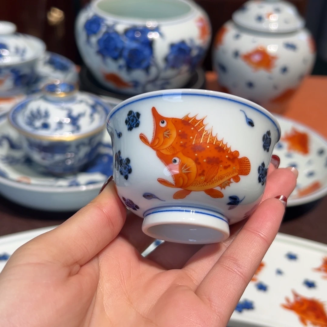 ****安青花雯华堂手绘杯杯