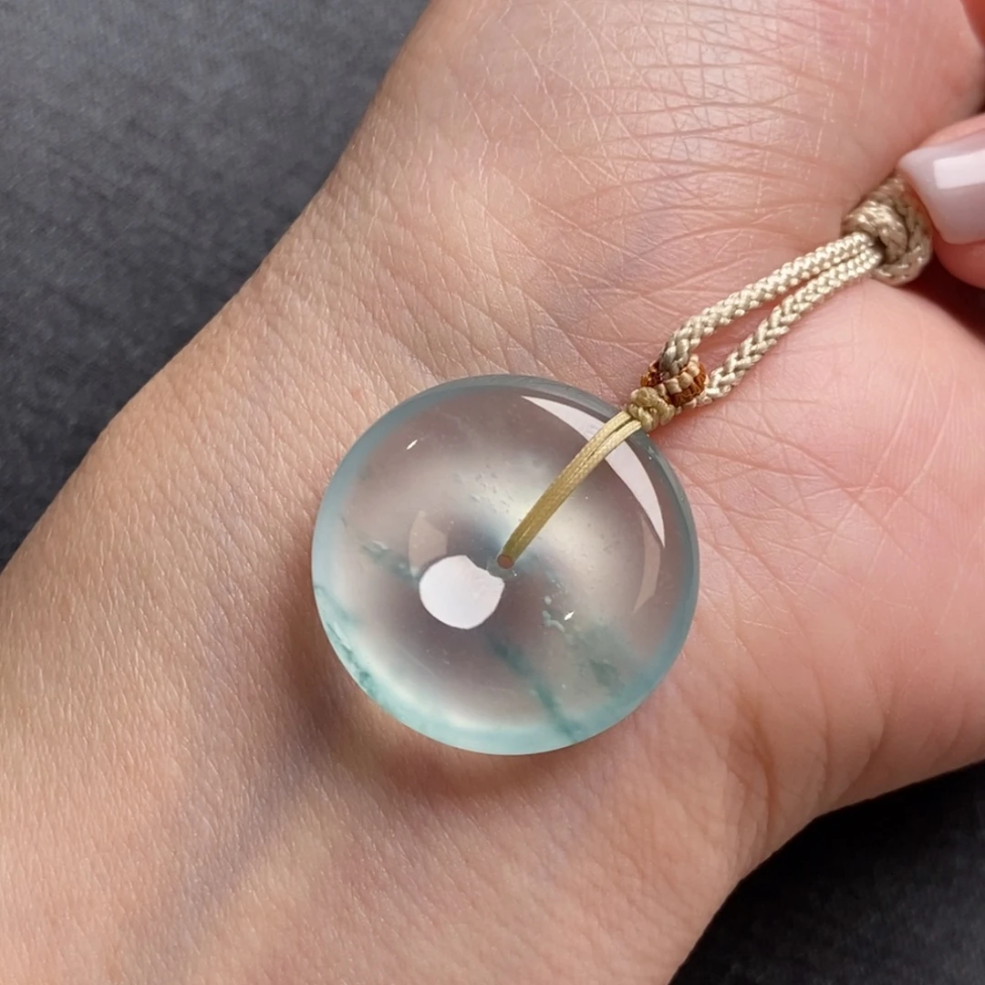 翡翠未镶嵌颈饰22.8-5.1