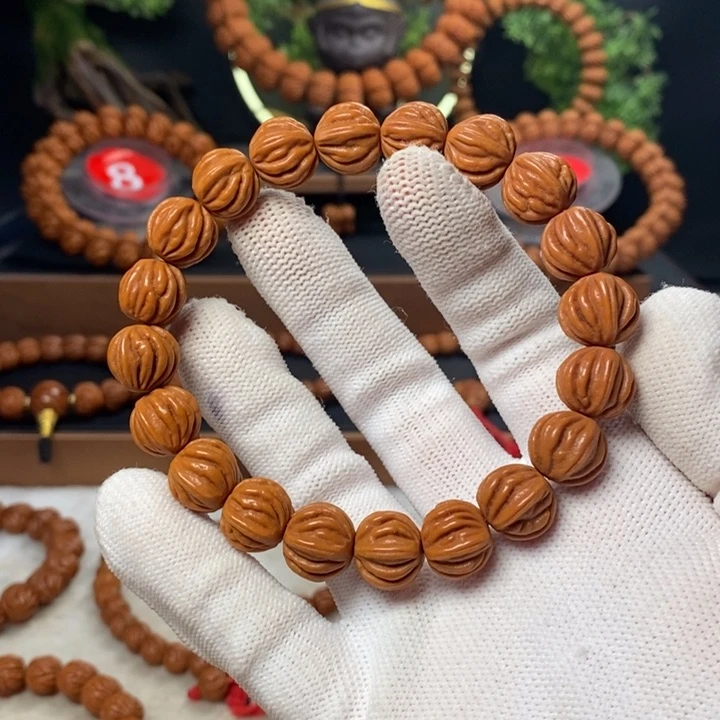 桃核吊坠秦岭龙纹