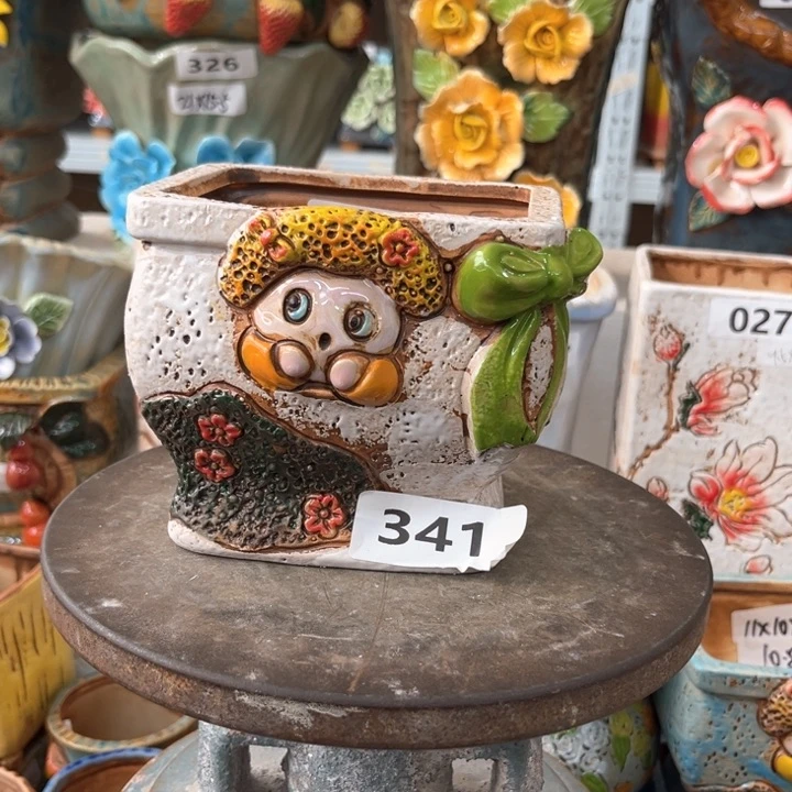 紫砂花盆粗陶材质多肉陶瓷花盆