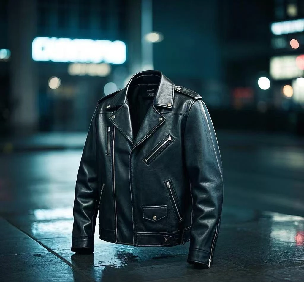 库存微瑕疵孤品男款皮衣