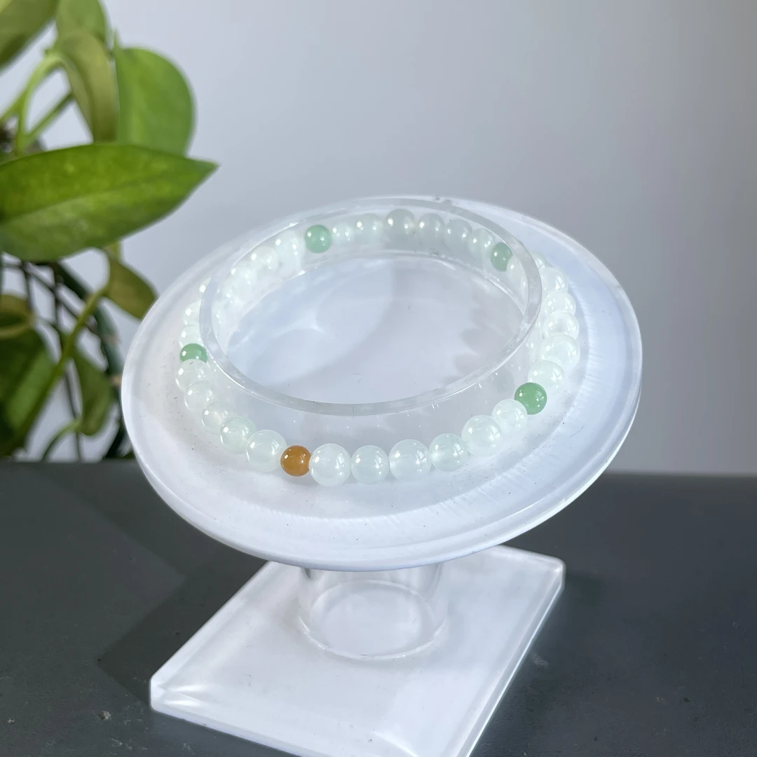 JXA09-22 天然翡翠缅甸A货 翡翠手串