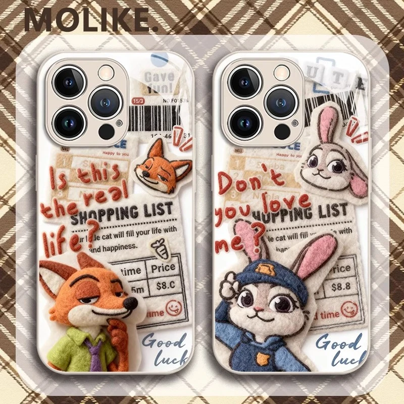 报纸朱迪尼克适用iphone17promax手机壳苹果17疯狂动物城手机壳16