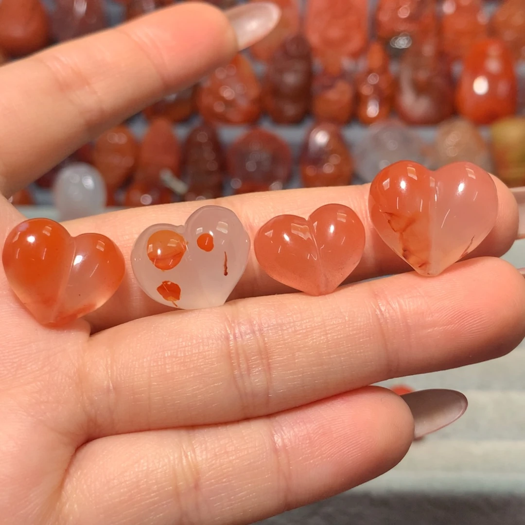 【闪购商品】未镶嵌屁桃微瑕放漏南红玛瑙