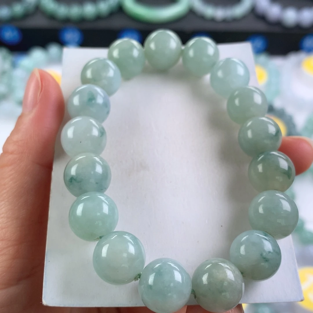 翡翠未镶嵌手链卡12.2