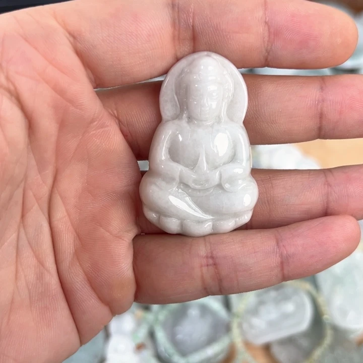 颈饰未镶嵌翡翠天然A货翡翠096