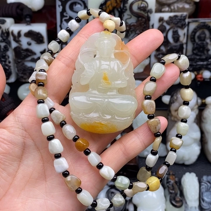 和田玉未镶嵌颈饰