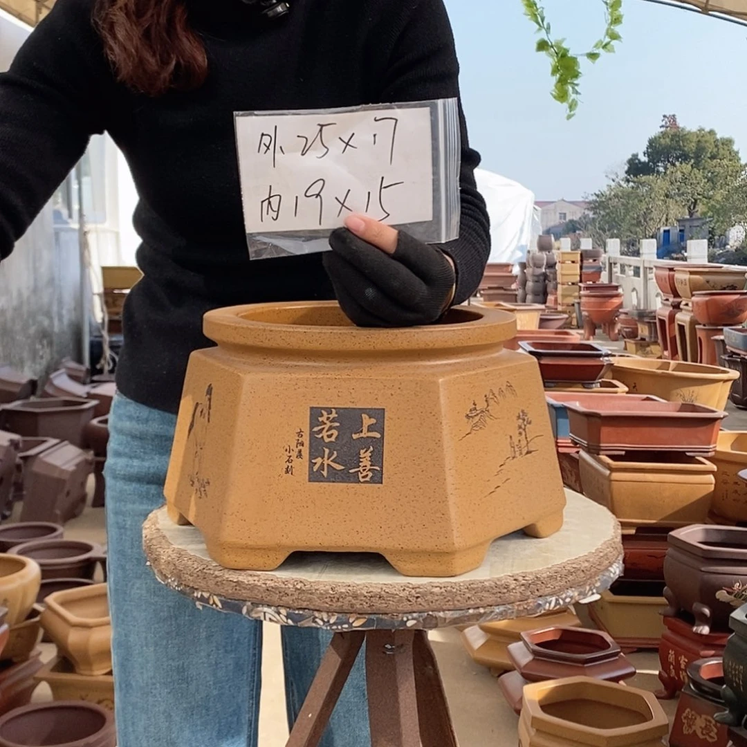 紫砂花盆紫砂花盆