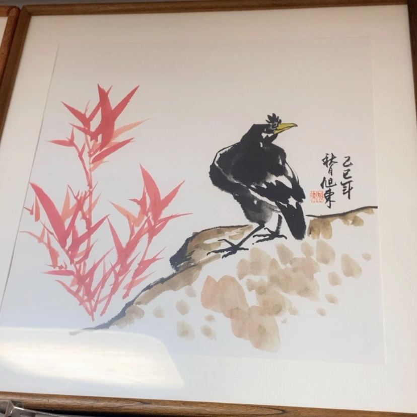 【闪购商品】国画手绘国画带框52.52