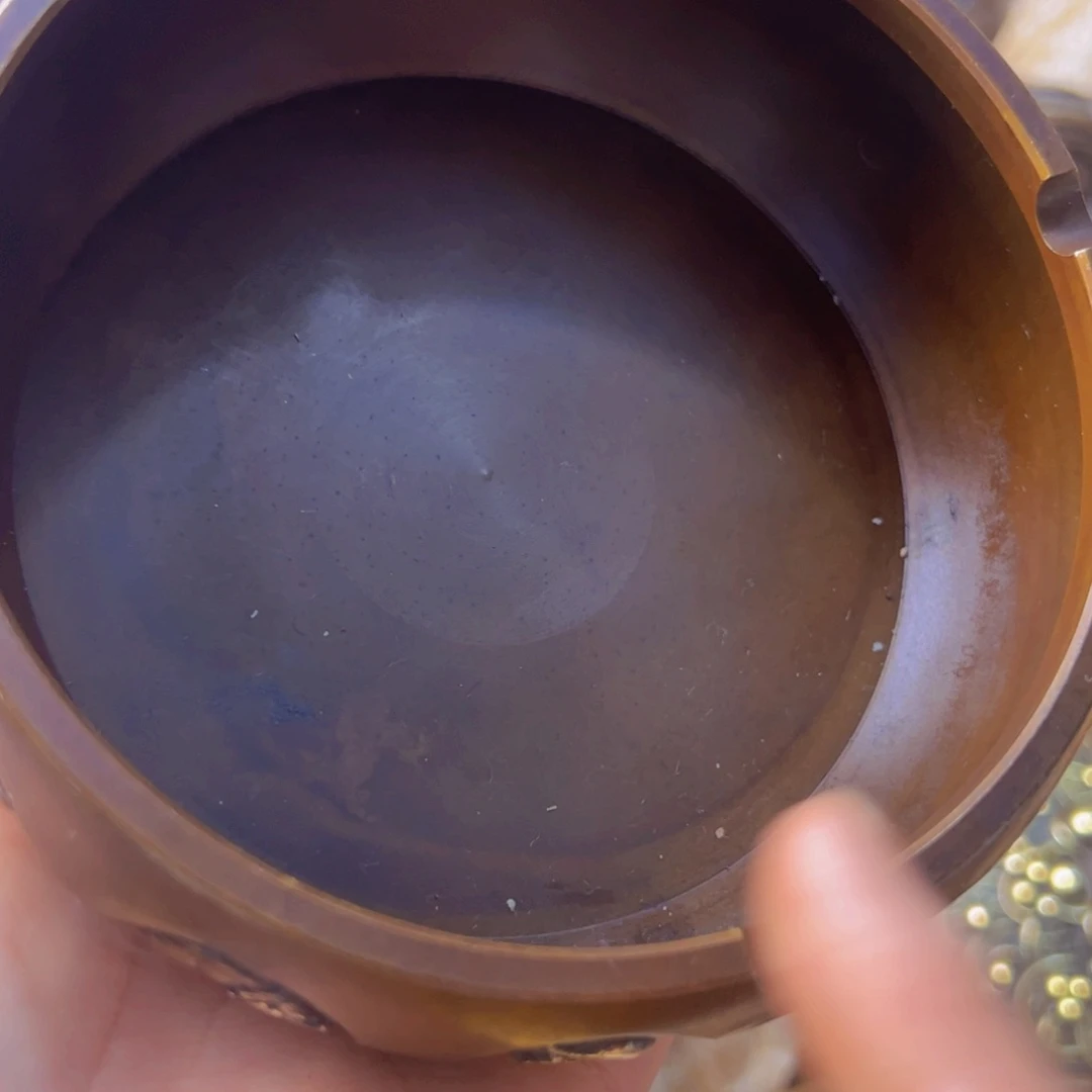 原矿风磨铜烟灰缸