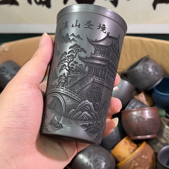 茶杯紫砂全手工紫砂主人杯