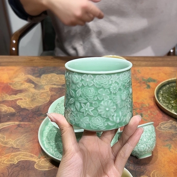 云间青瓷龙泉小米茶器