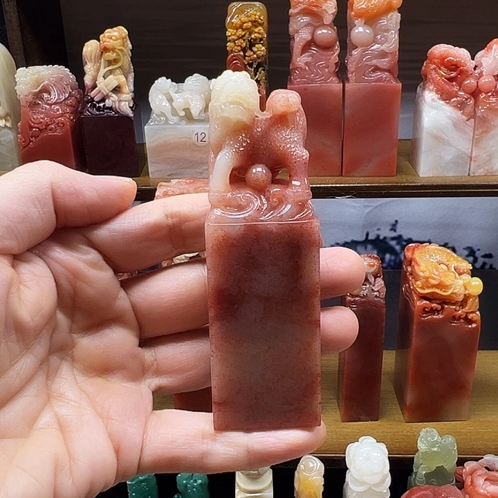 寿山石印石寿山石手工雕刻