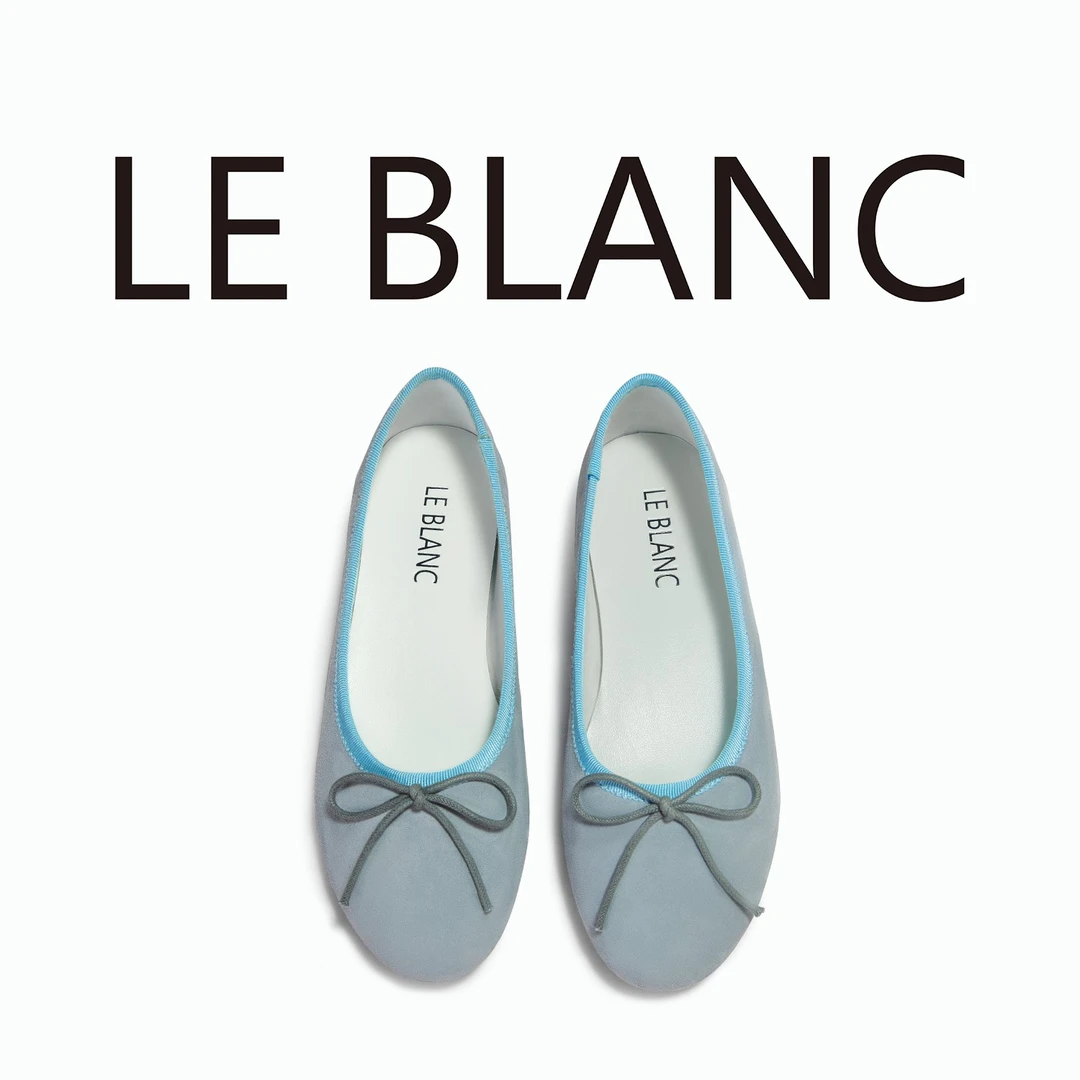 LE BLANC-【 绒面蝴蝶结单鞋】XZ301D003-YY