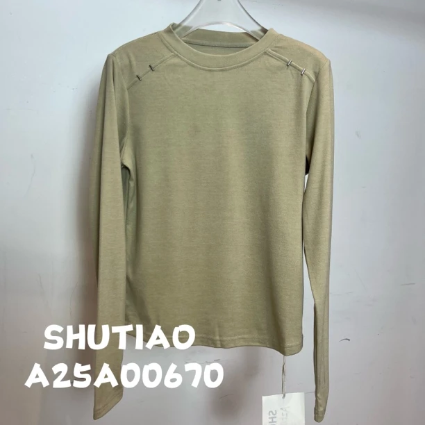 【SHUTIAO】2024秋冬：新款小众设计款T恤A25A00670