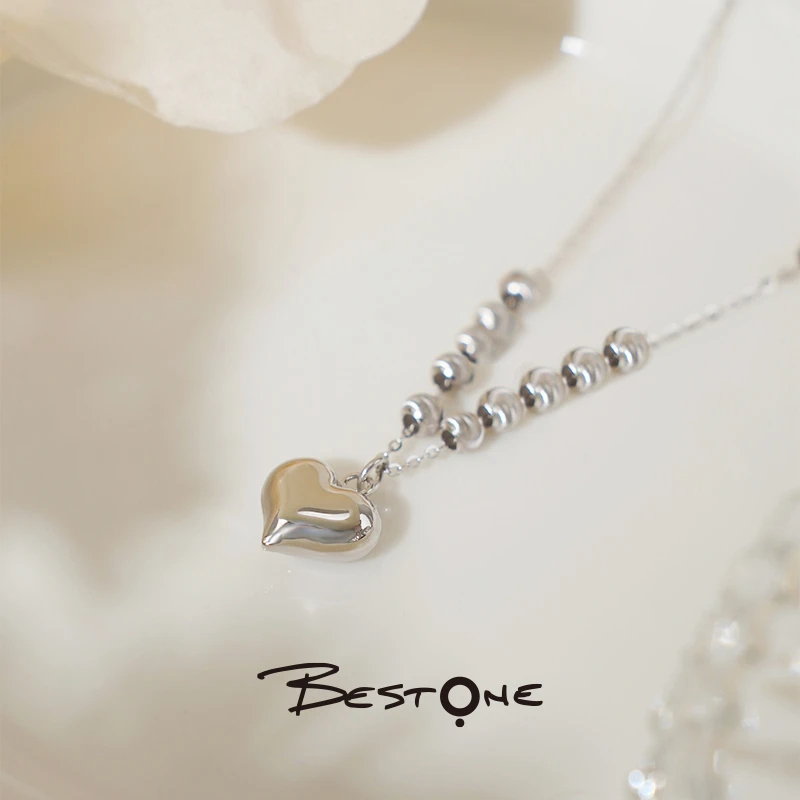 坠链均925银 925银饰 爱心锁骨链 小众百搭项链 XL502180
