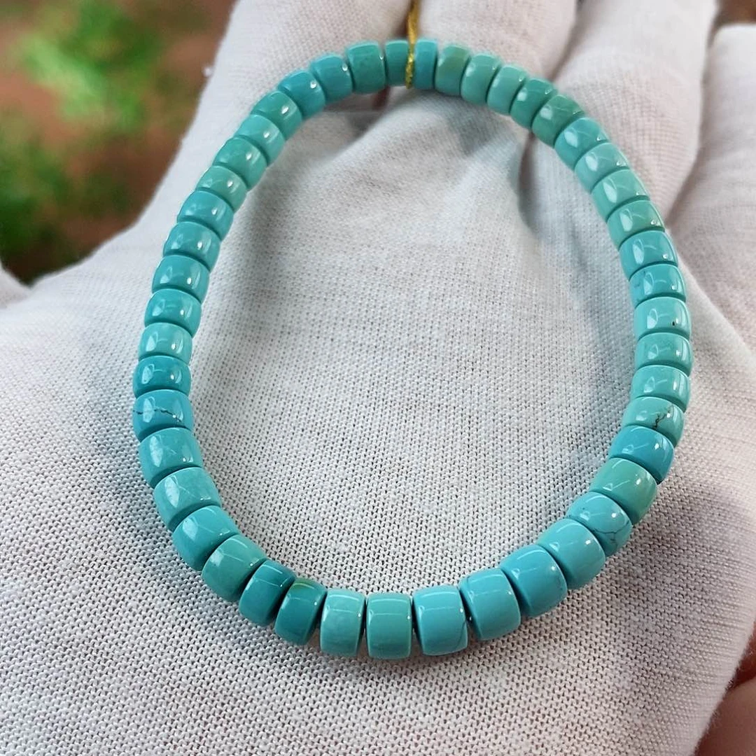 绿松石珠宝奇石未镶嵌5.5mm