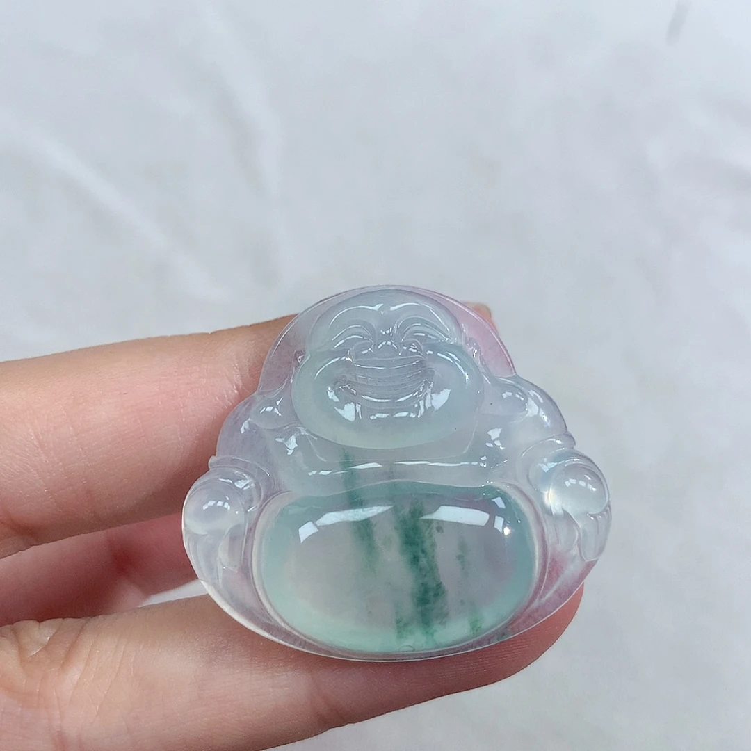翡翠未镶嵌颈饰佛公