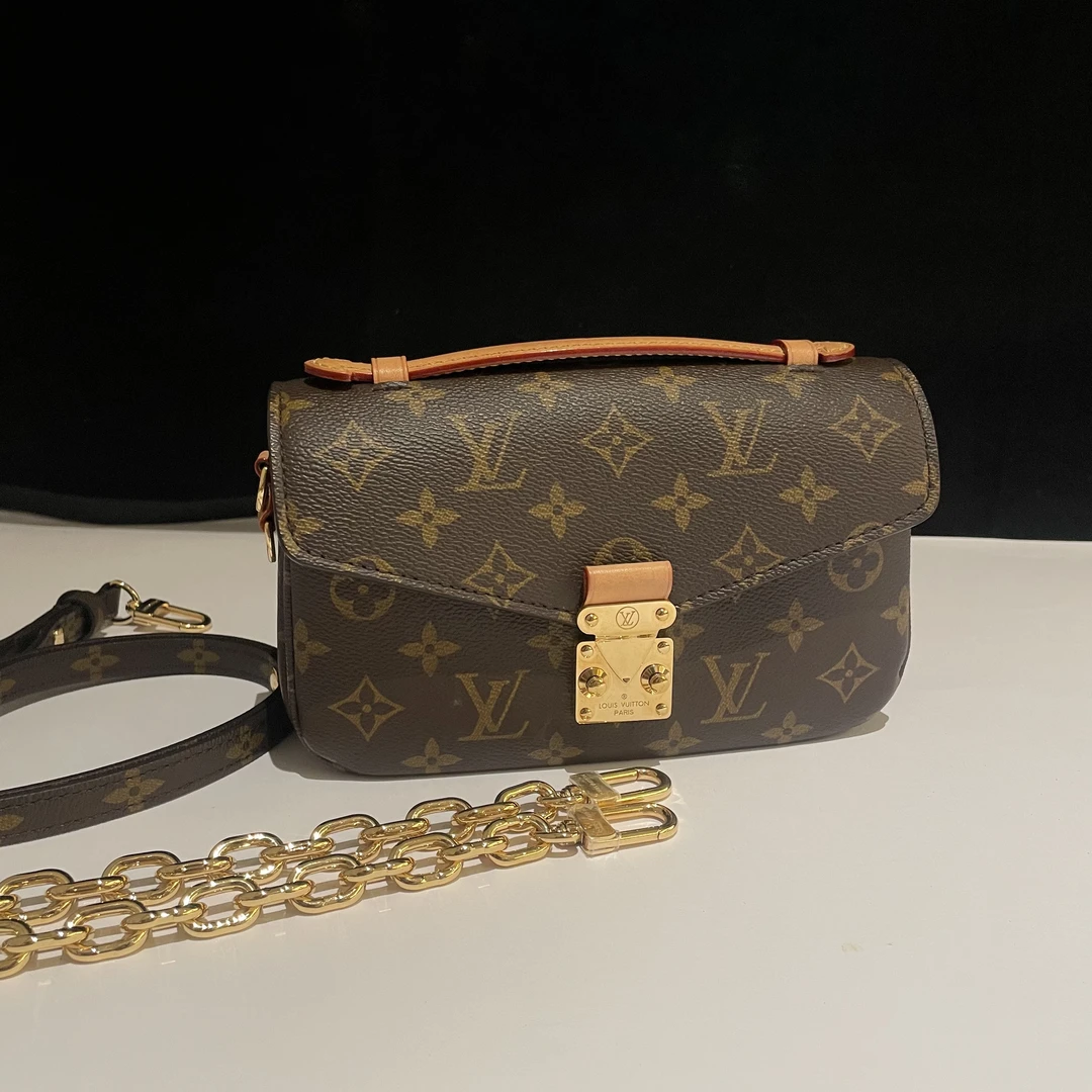 99新 LouisVuitton/路易威登 LV老花棕色mini小邮差