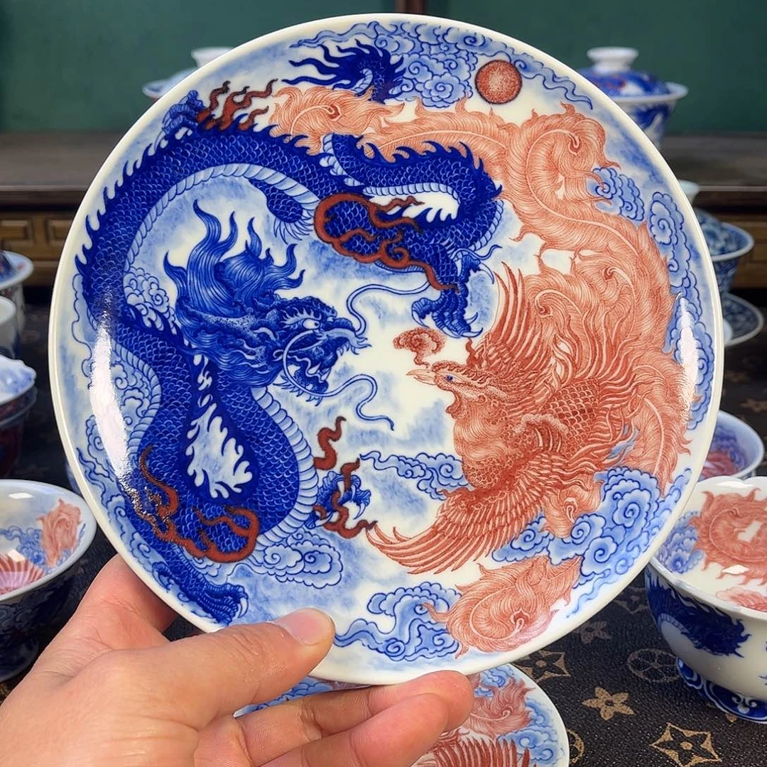 瓷片自成堂景德镇手工手绘