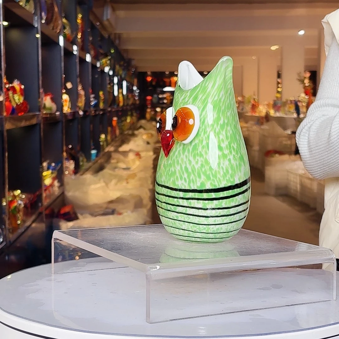 琉璃手工艺品琉璃猫头鹰