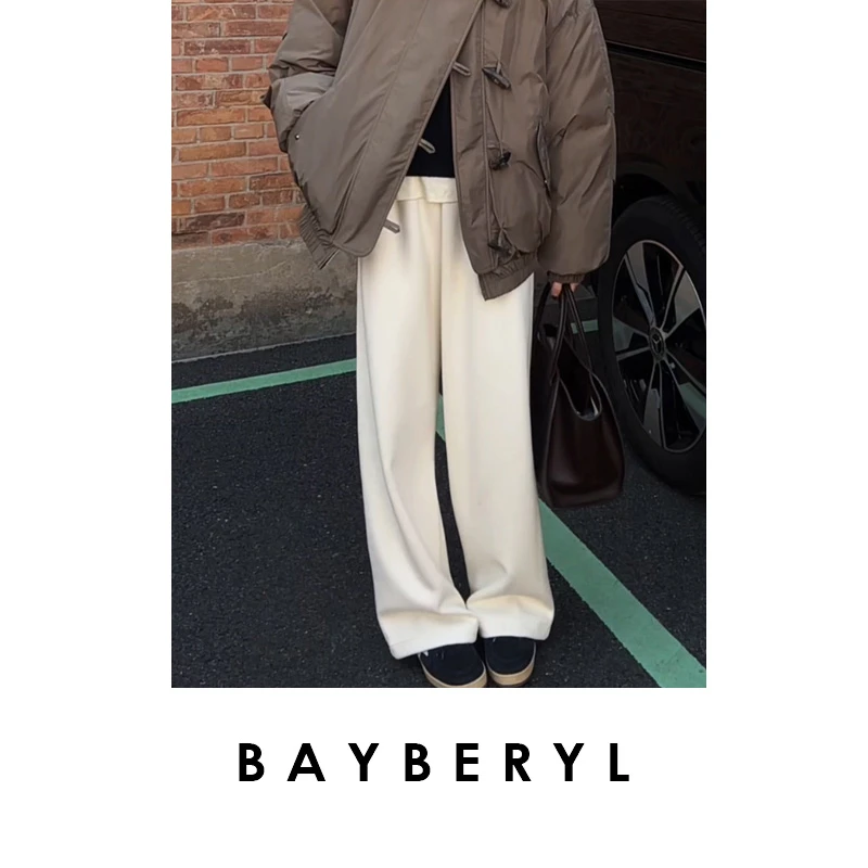 CC12-BAYBERYL老贝雪花裤*松紧腰抽绳宽松百搭休闲裤XXK5I1503