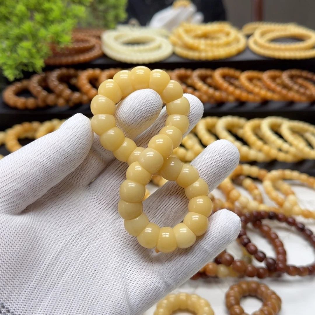菩提根/象牙果手串卡13大肠 微瑕 10年