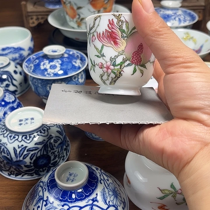 曹桂林老师手绘三多主人杯