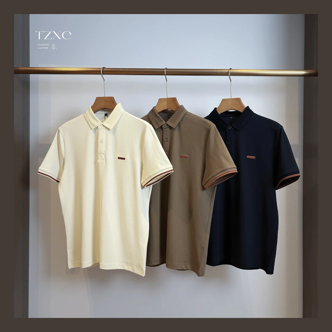 【3196-H】高奢男装 2025年早春新款简约老钱风格POLO衫